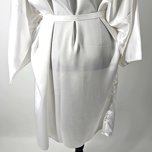 California Miss Satiny Robe w Embroidered Embellishments & Dolman Sleeves - Picture 9 of 11